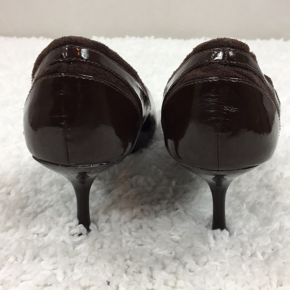 Miss Me Brown Cut Out Heels Sz 6 W Pointy Toe - Picture 4 of 8